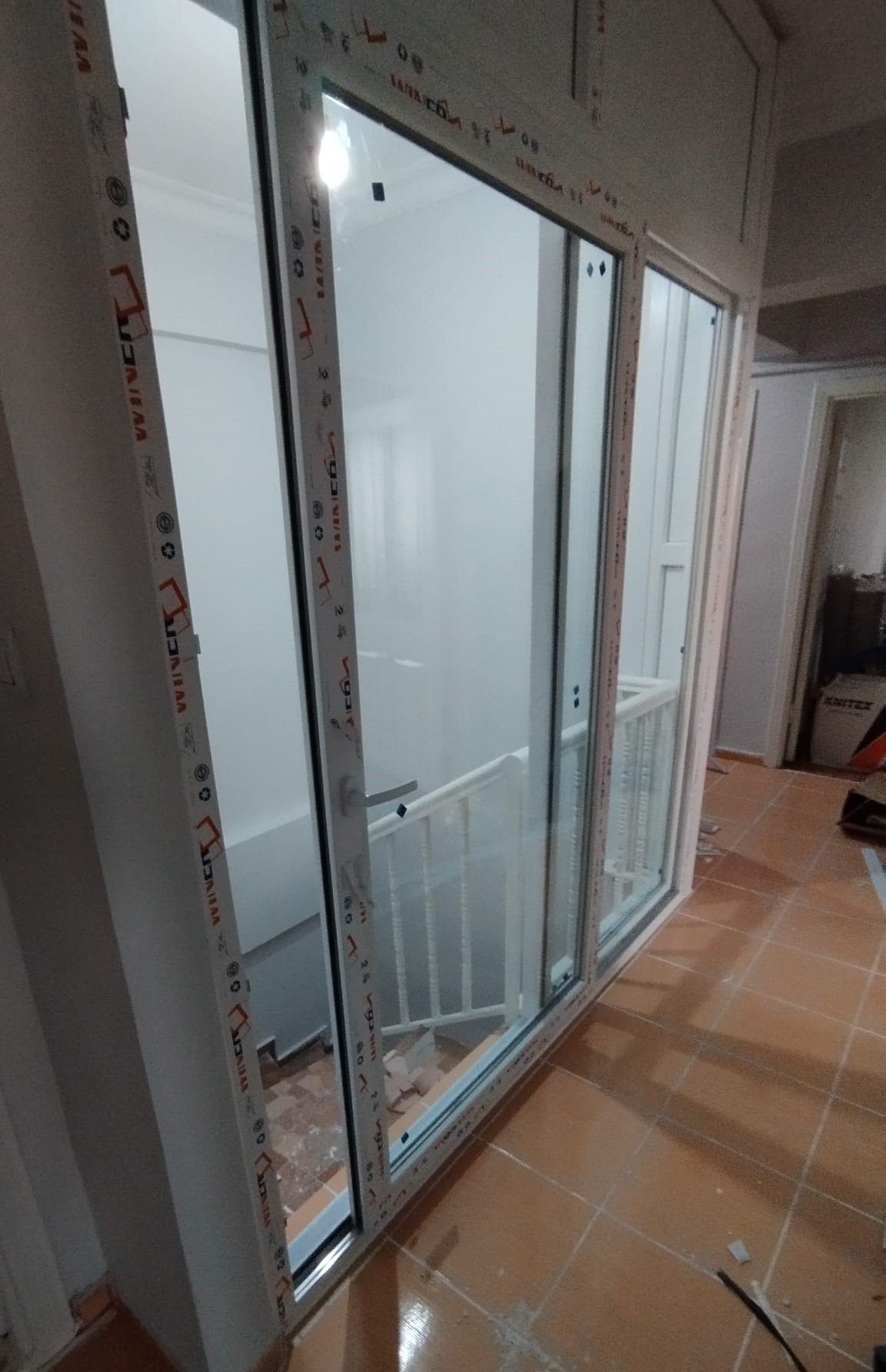 Dubleks PVC kapatma uygulaması